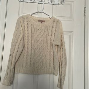 Cream sweater gently used